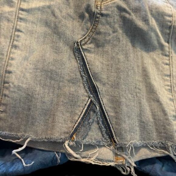 Rock and Roll size 28 denim  button up skirt - Picture 5 of 5